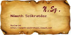 Németh Szókratész névjegykártya